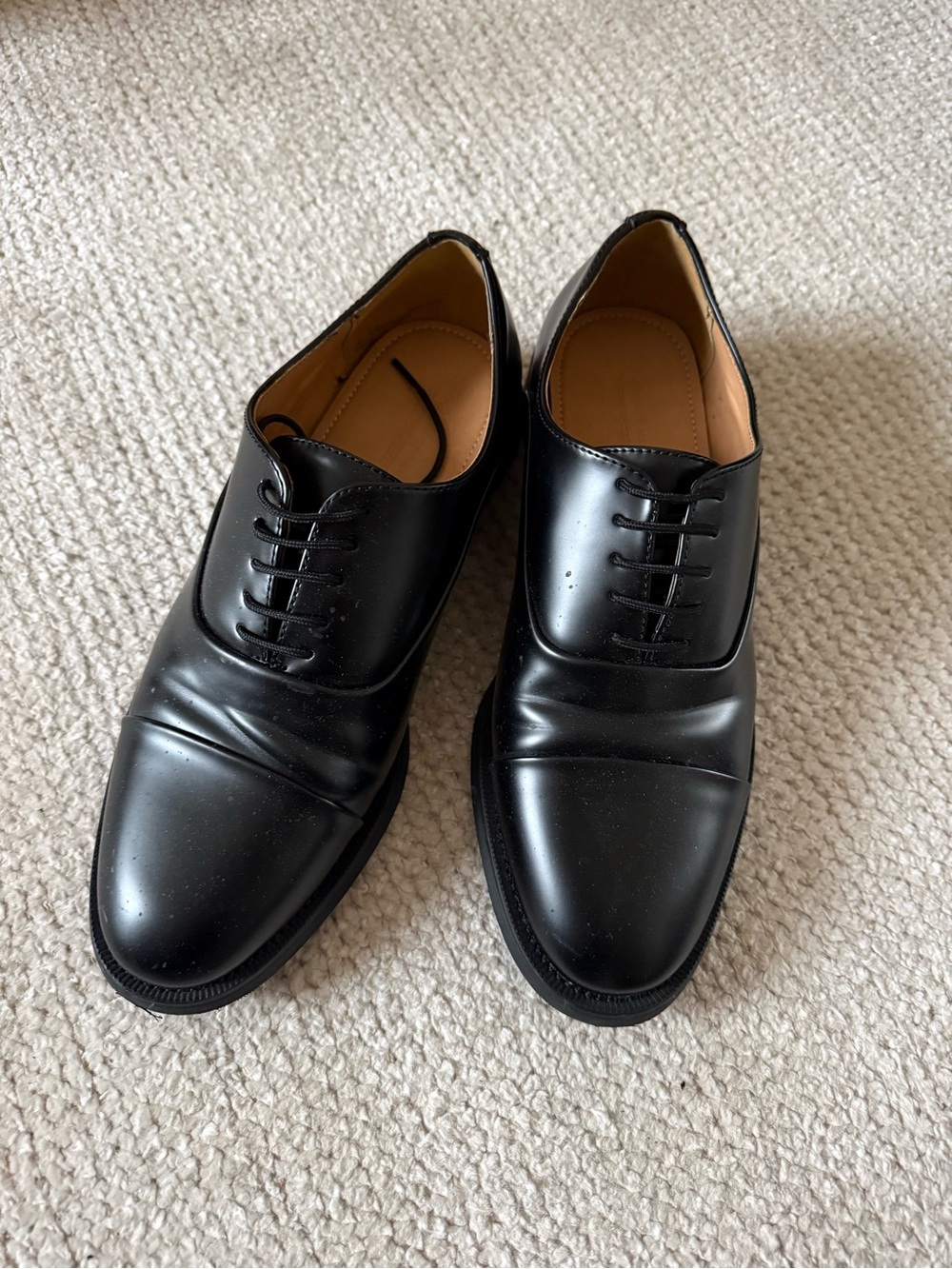 Call It Spring Men's Black Cap-Toe Lace-Up Oxfords